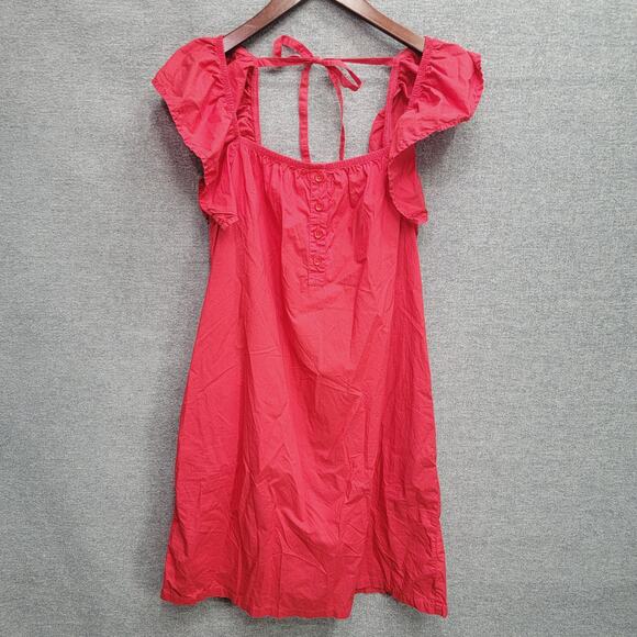 NATION LTD OPHELIA A LINE RUFFLE MINI DRESS, SIZE S - Picture 4 of 9